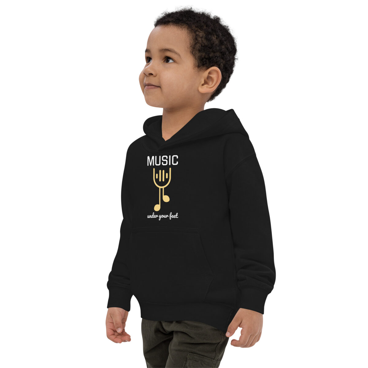 kids hoodie jet black left front 647623ac4ac45