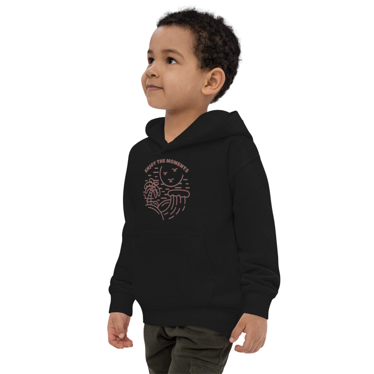 kids hoodie jet black left front 6476302014634