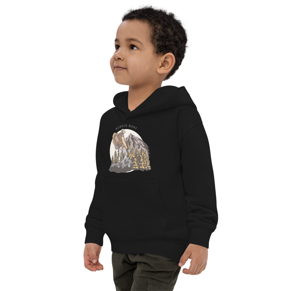 kids hoodie jet black left front 6477087e90a38