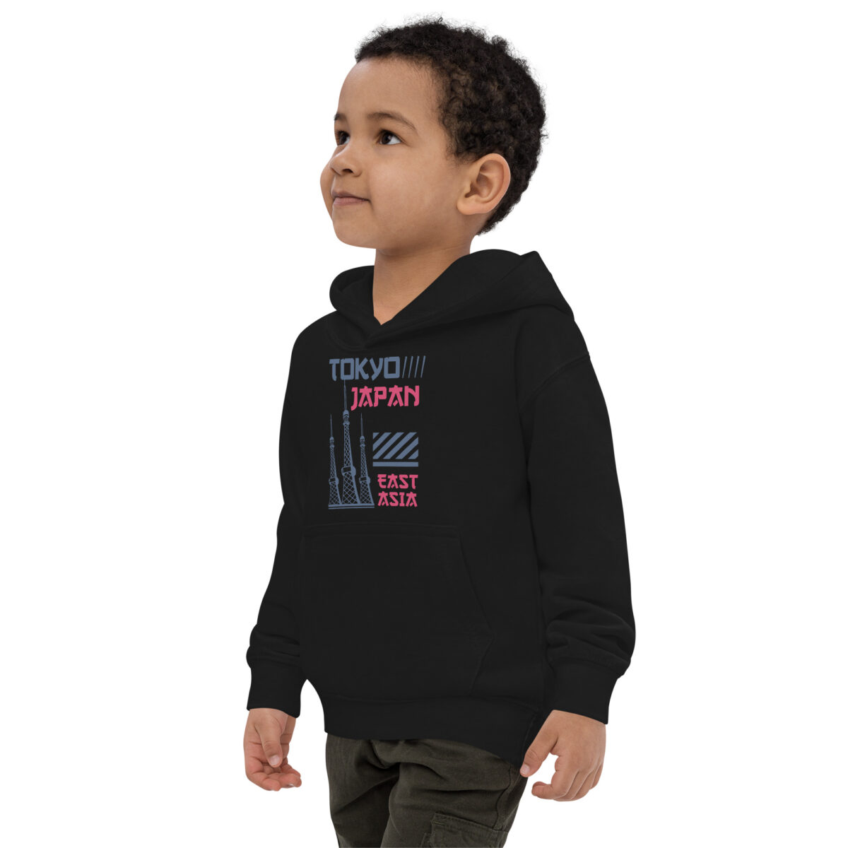 kids hoodie jet black left front 647712552232d