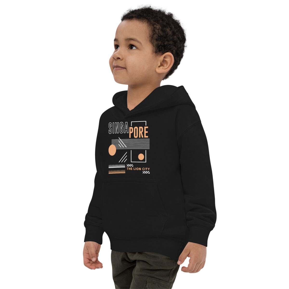 kids hoodie jet black left front 6477146402366