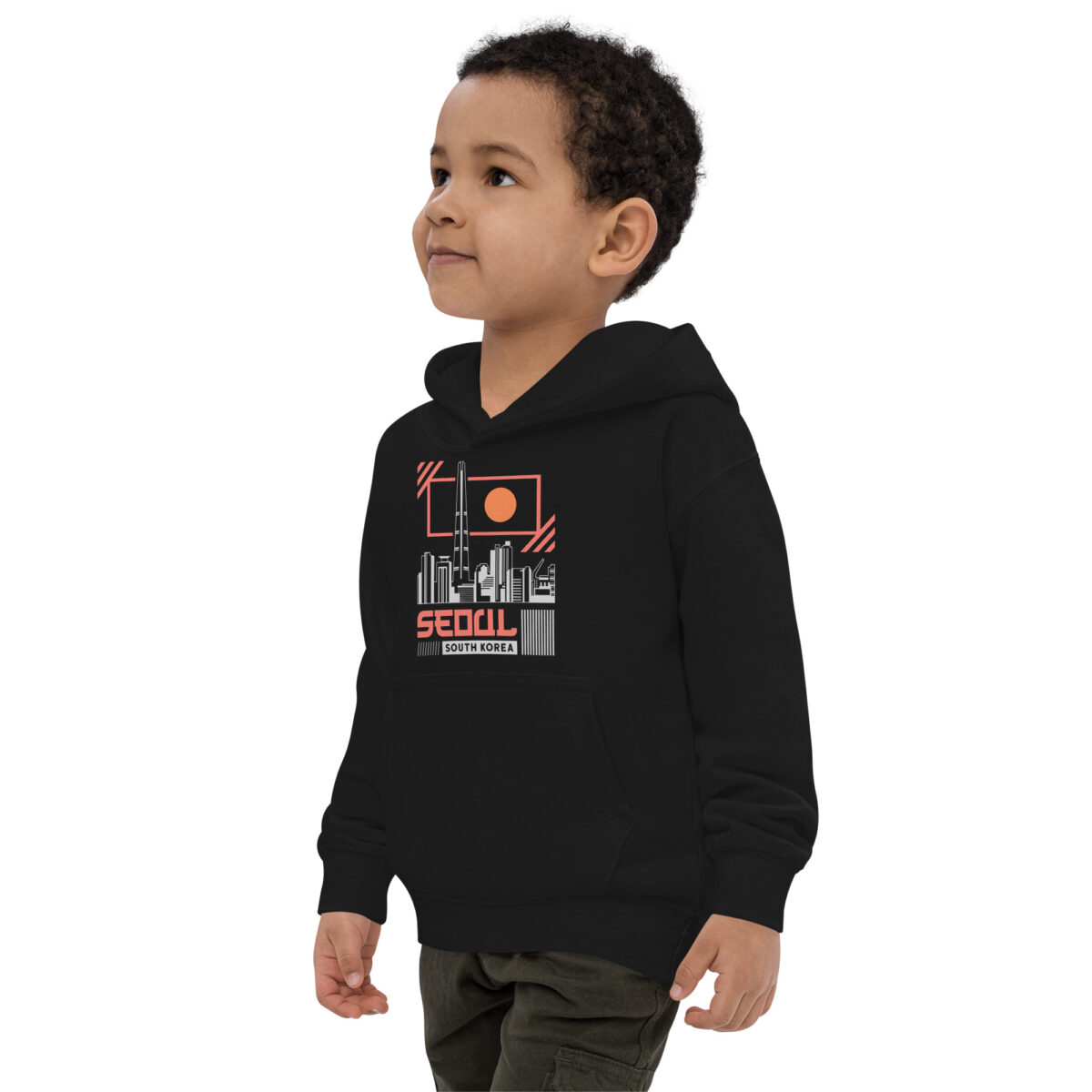 kids hoodie jet black left front 6477153351151