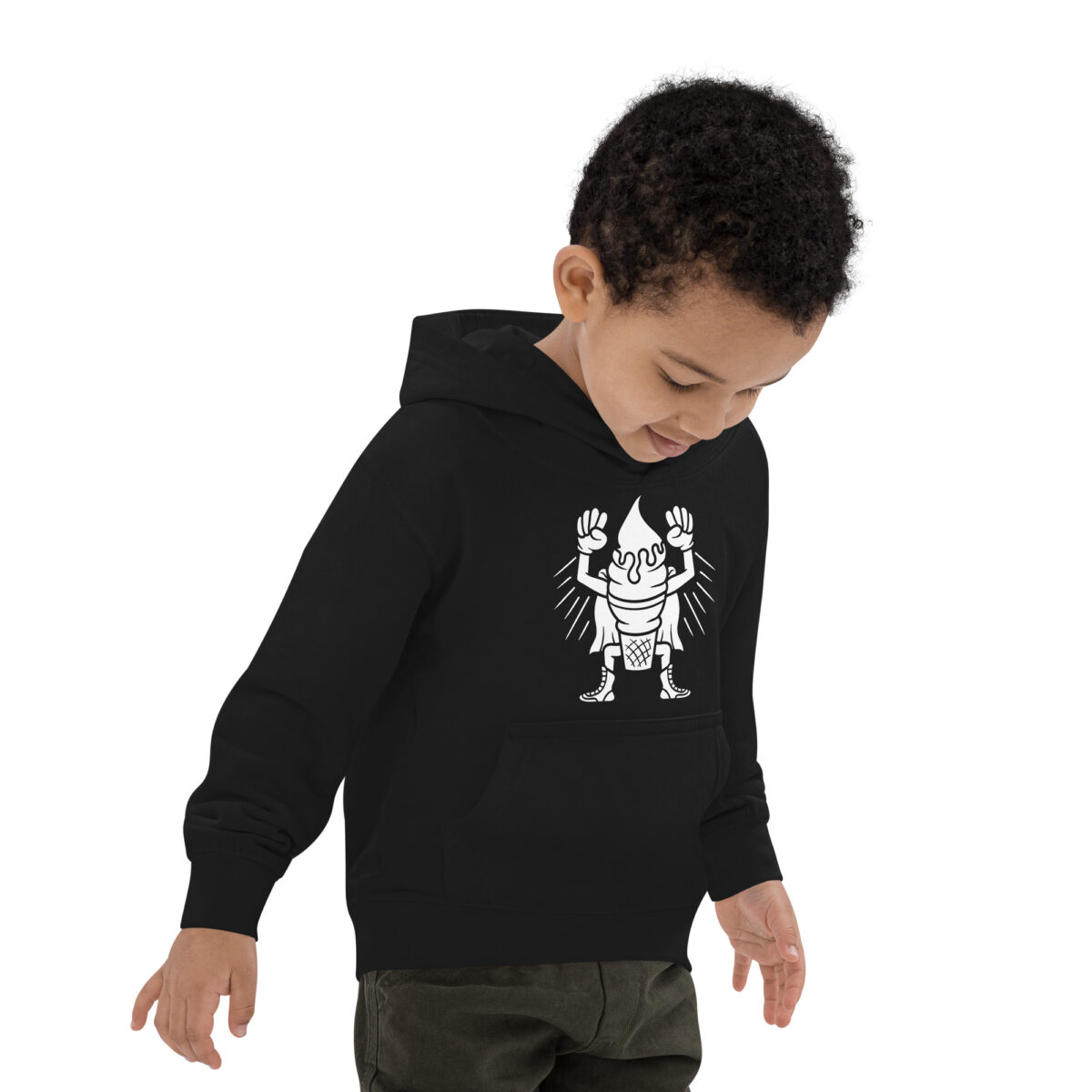 kids hoodie jet black right front 6475ac0b54a4c