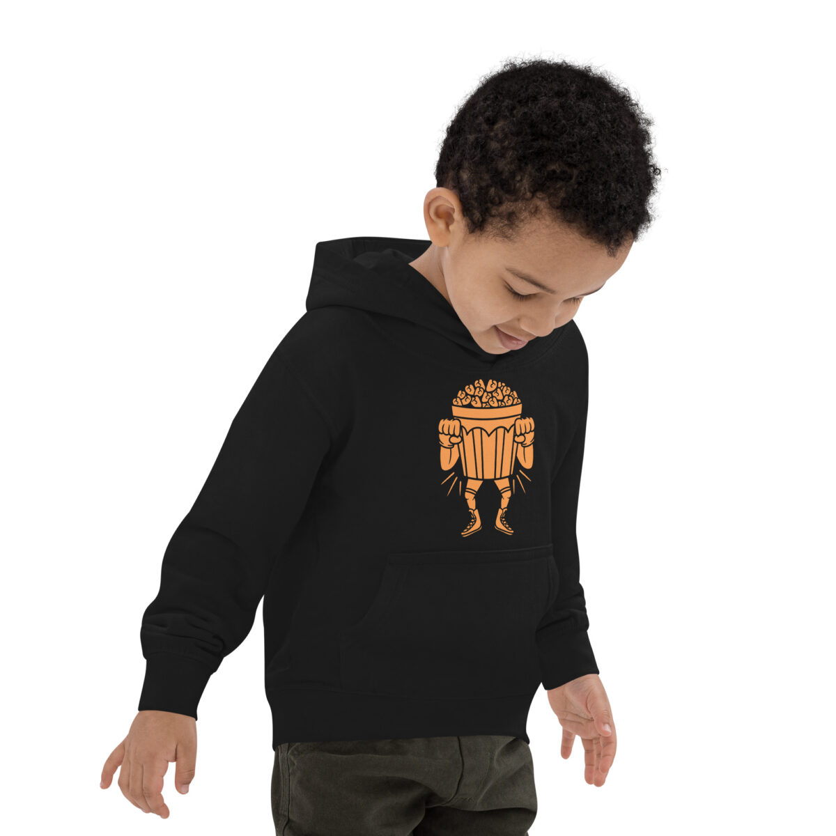 kids hoodie jet black right front 6475b22911514