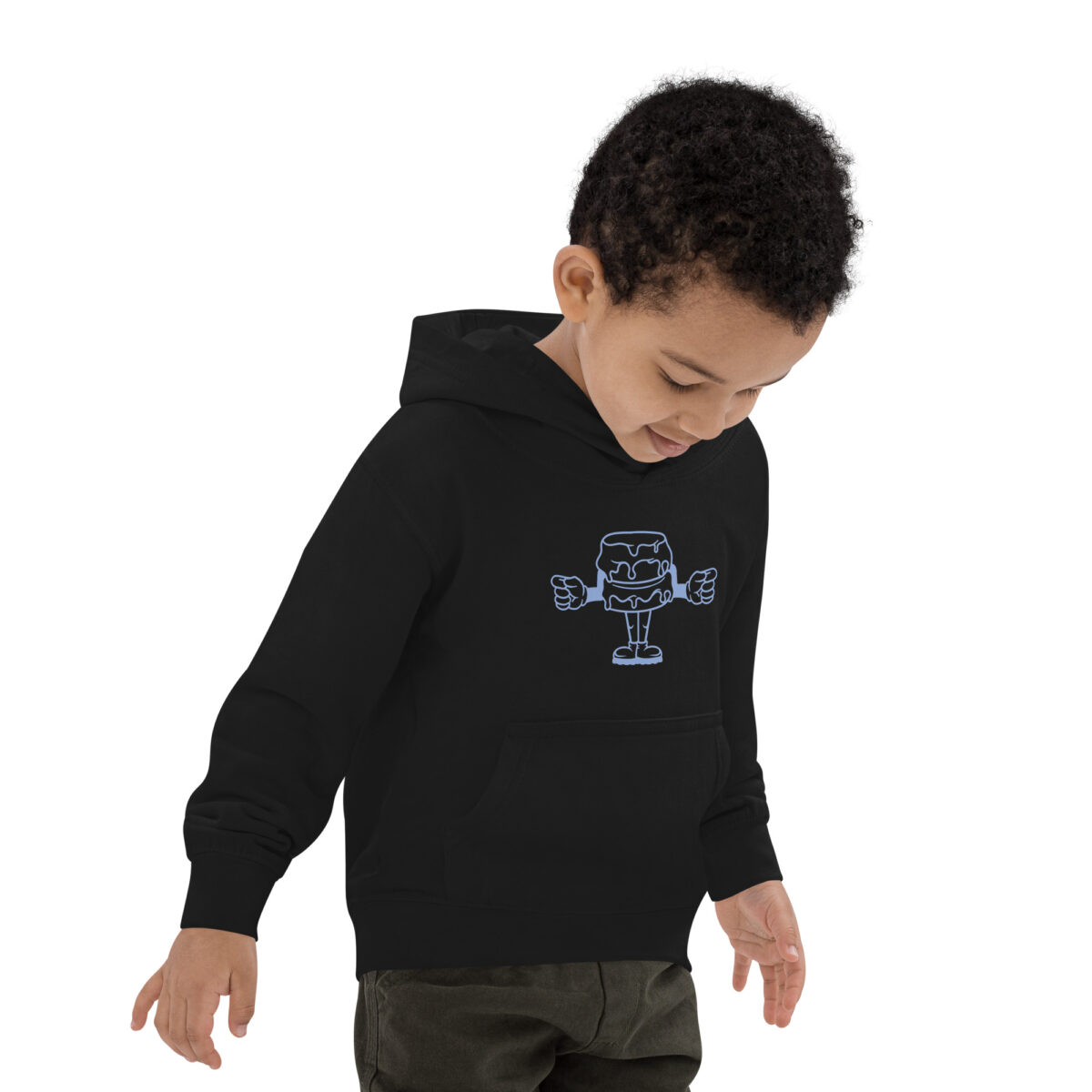 kids hoodie jet black right front 6475b67ab2559