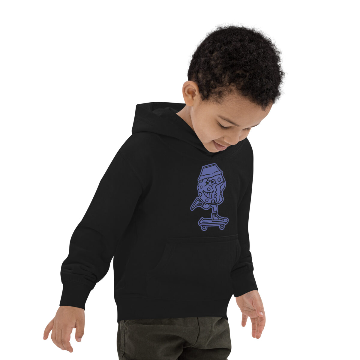 kids hoodie jet black right front 6475b86714660