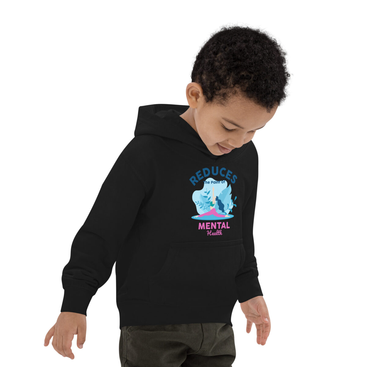 kids hoodie jet black right front 64776431d0905