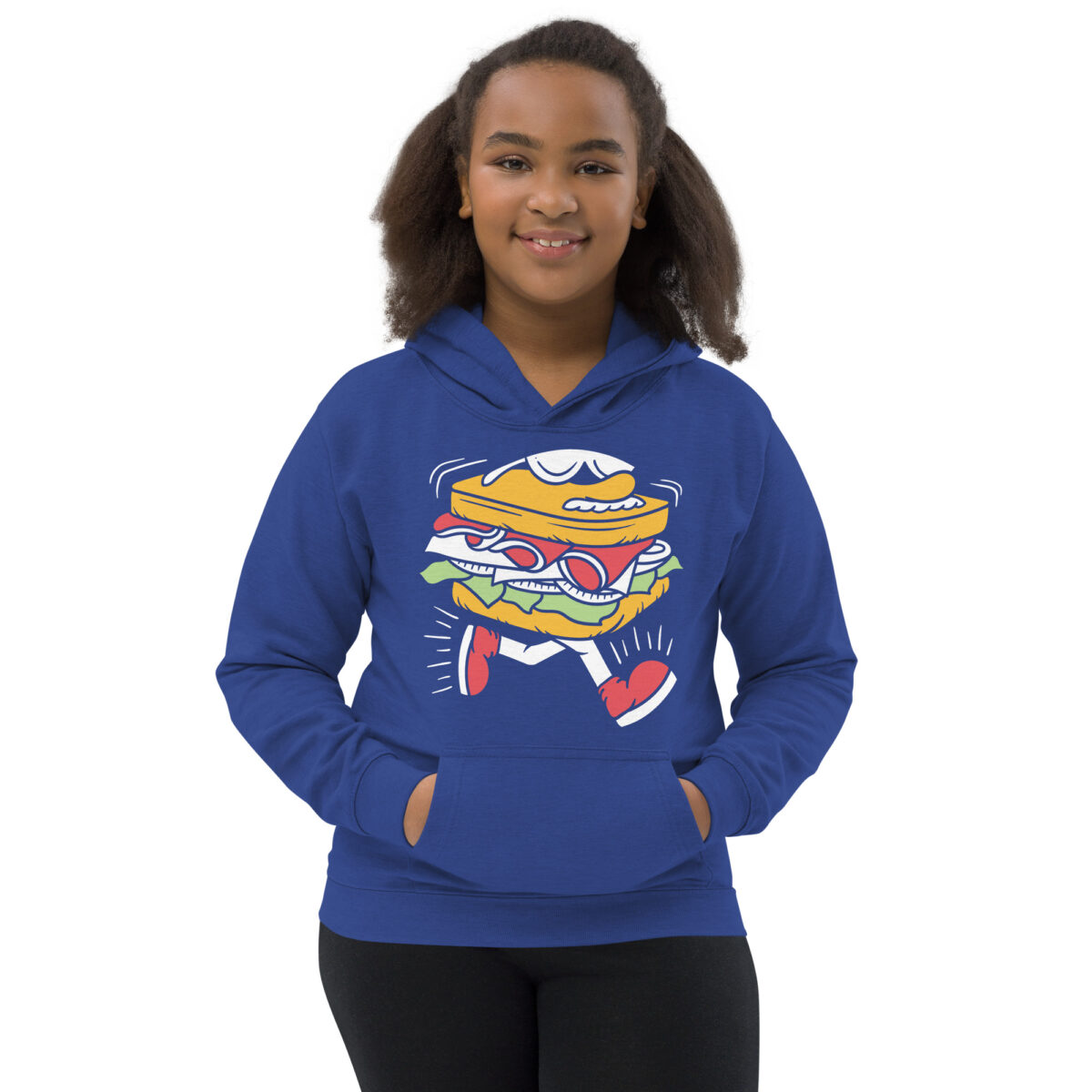 kids hoodie royal blue front 6475baf42286f