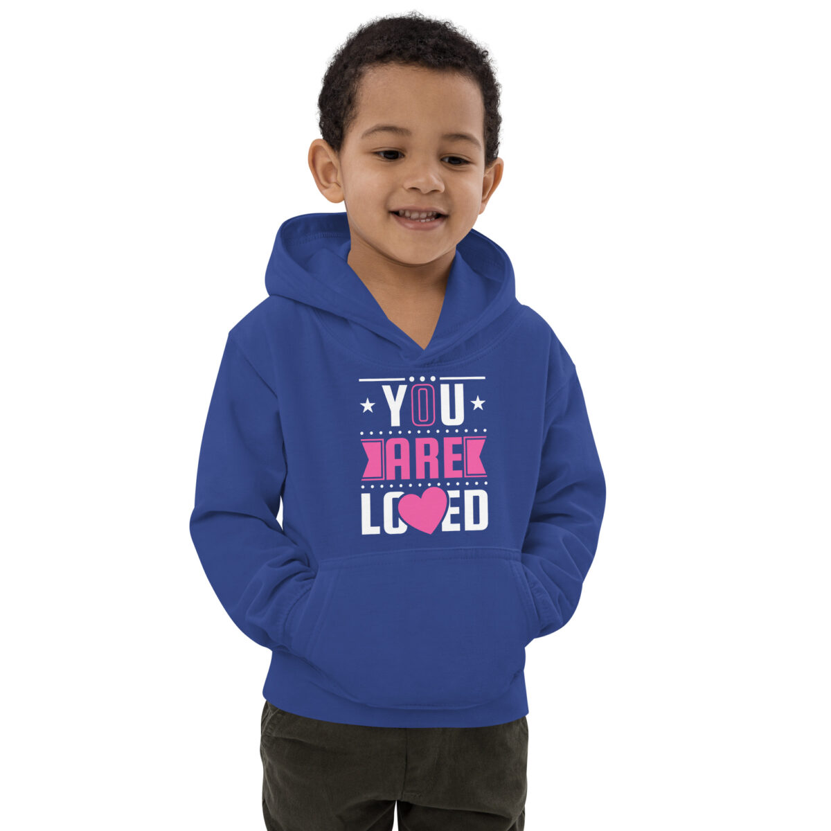 kids hoodie royal blue front 64760fe43cbc9