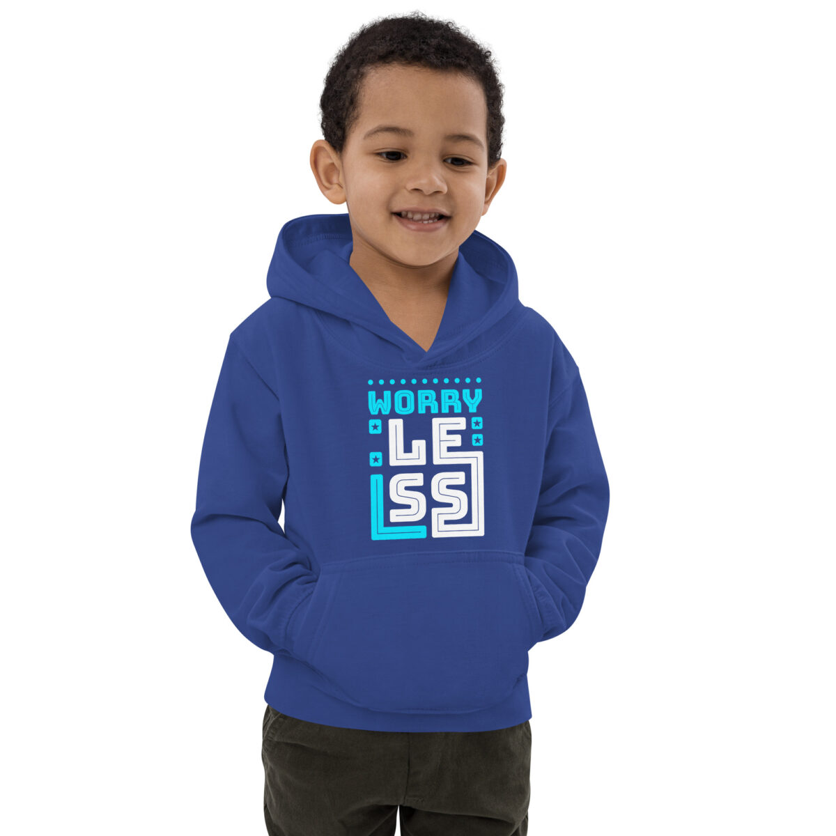 kids hoodie royal blue front 6476113366f55