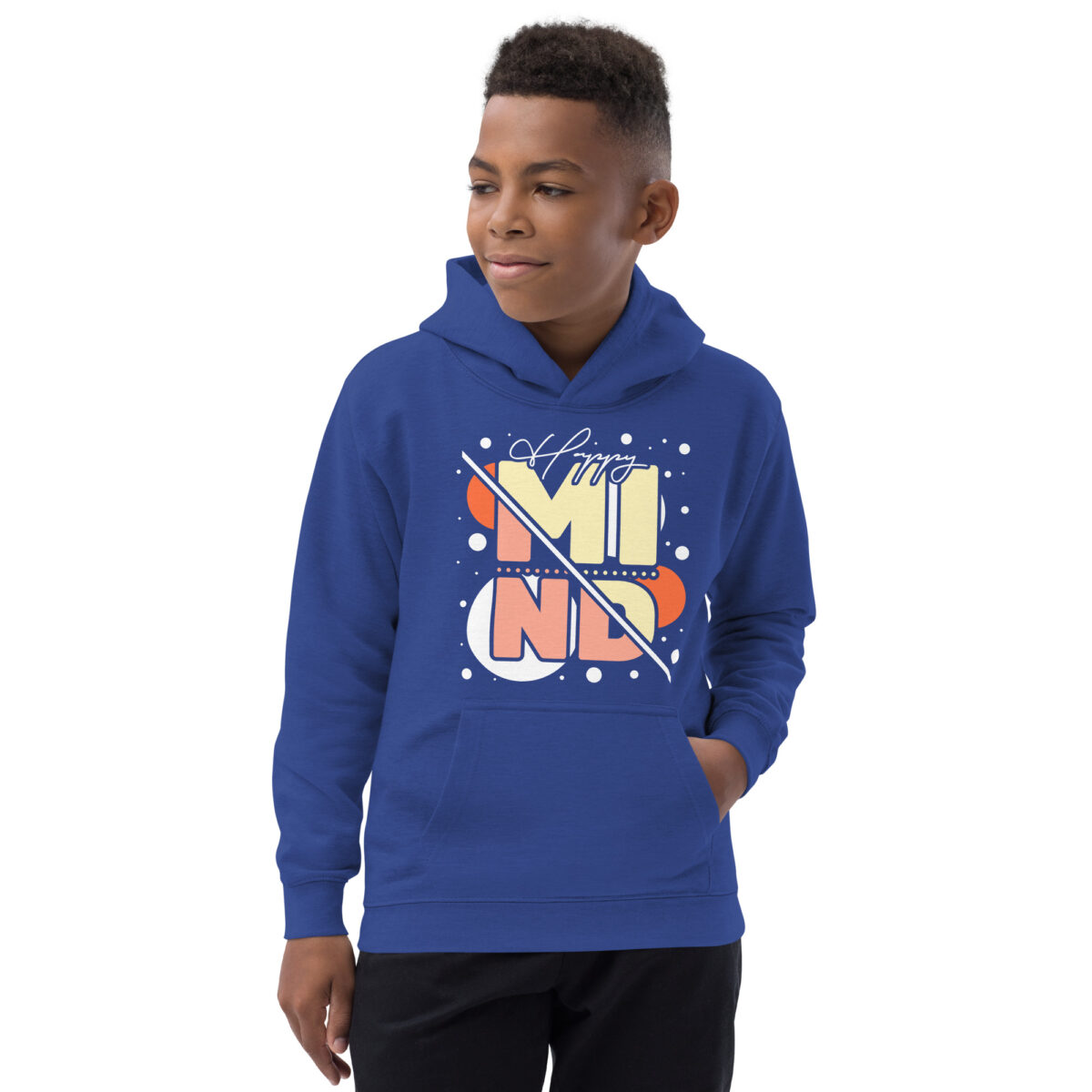 kids hoodie royal blue front 647616e544a61