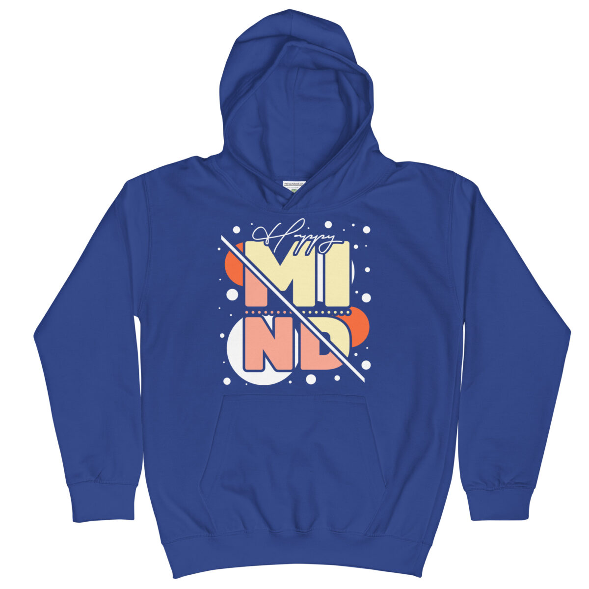 kids hoodie royal blue front 647616e544c67