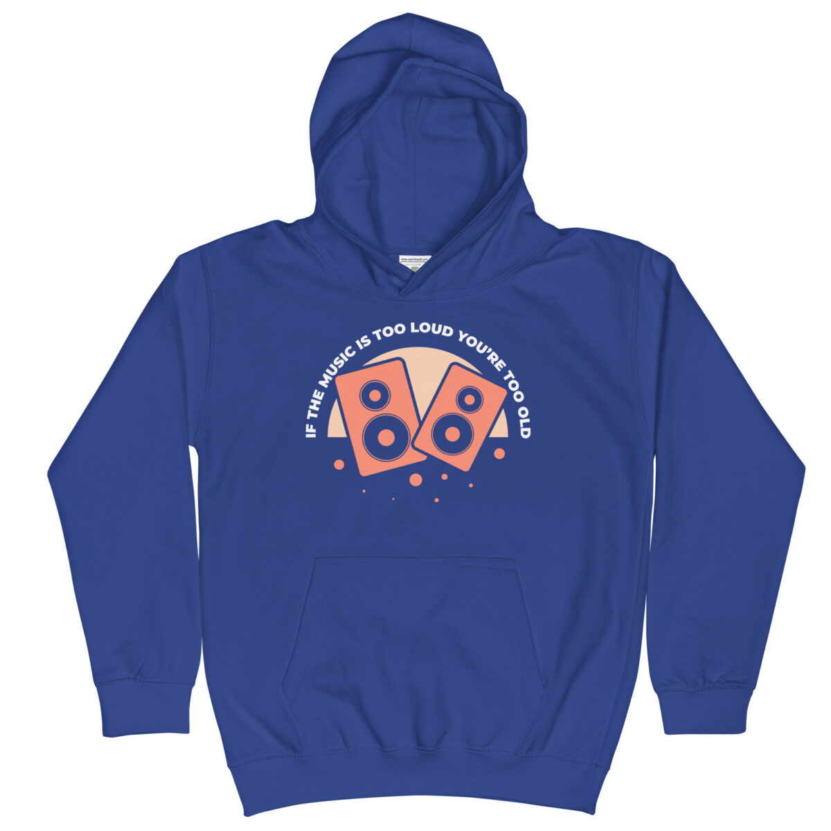 kids hoodie royal blue front 647626c07aecc