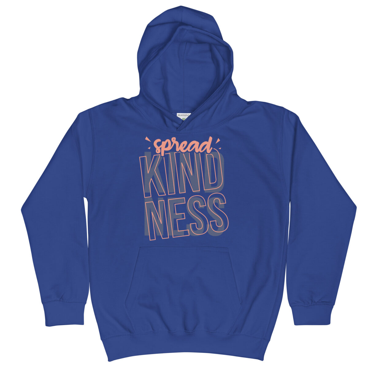 kids hoodie royal blue front 647637846c347