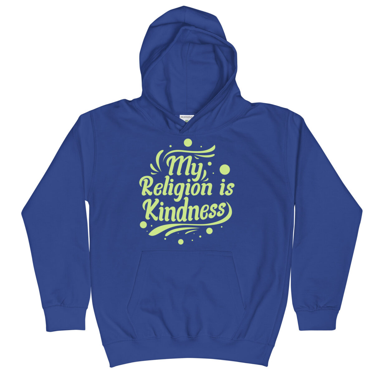 kids hoodie royal blue front 6476386c49865