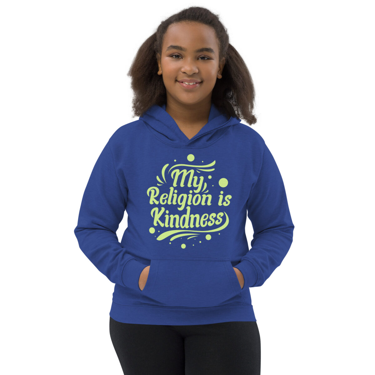 kids hoodie royal blue front 6476386c4bcf7