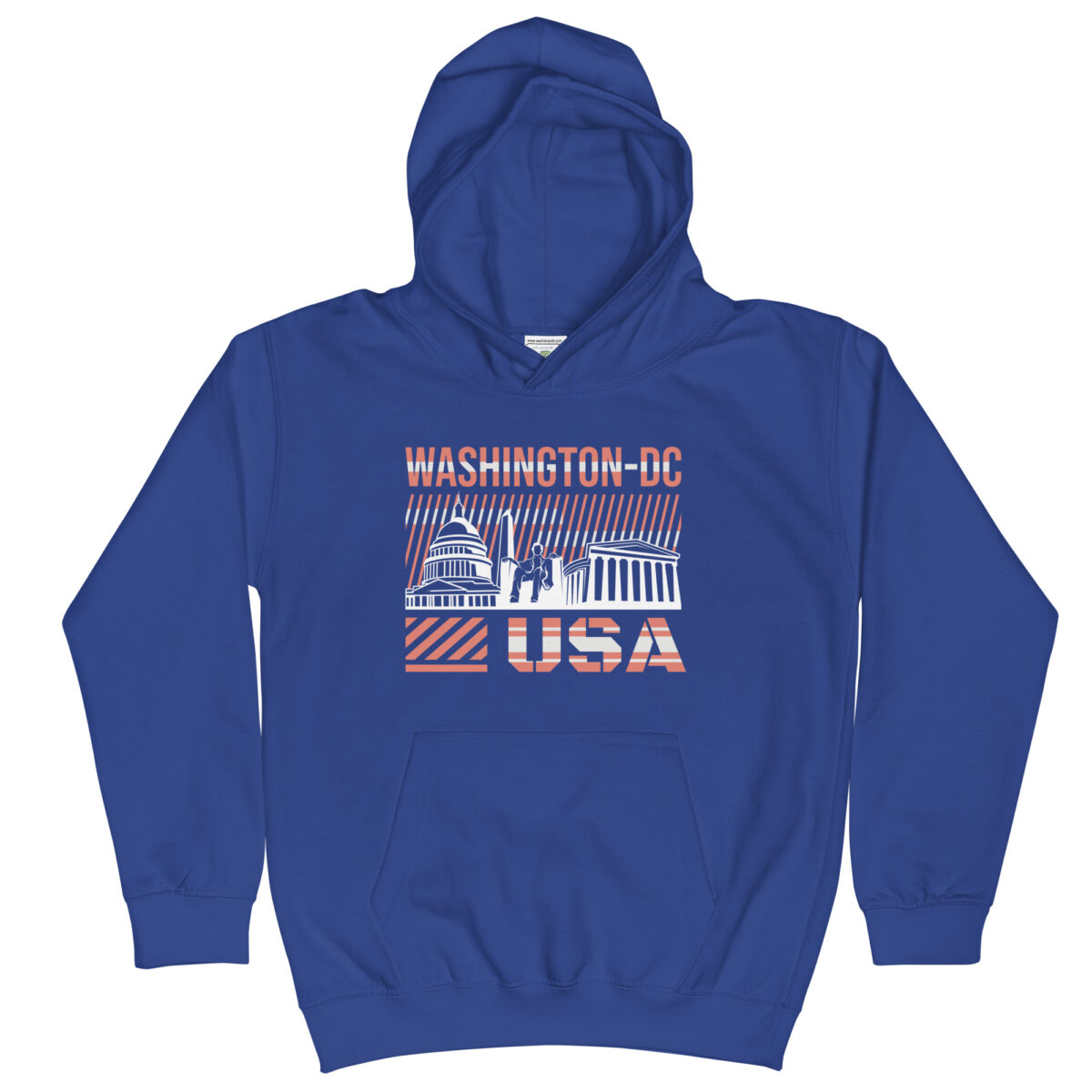 kids hoodie royal blue front 64771040896b1