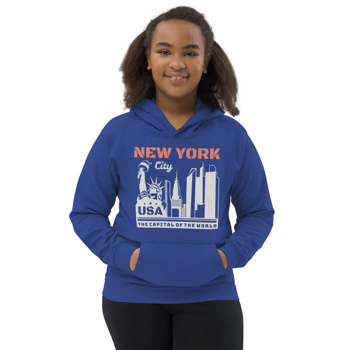 kids hoodie royal blue front 64771f74a3cf9