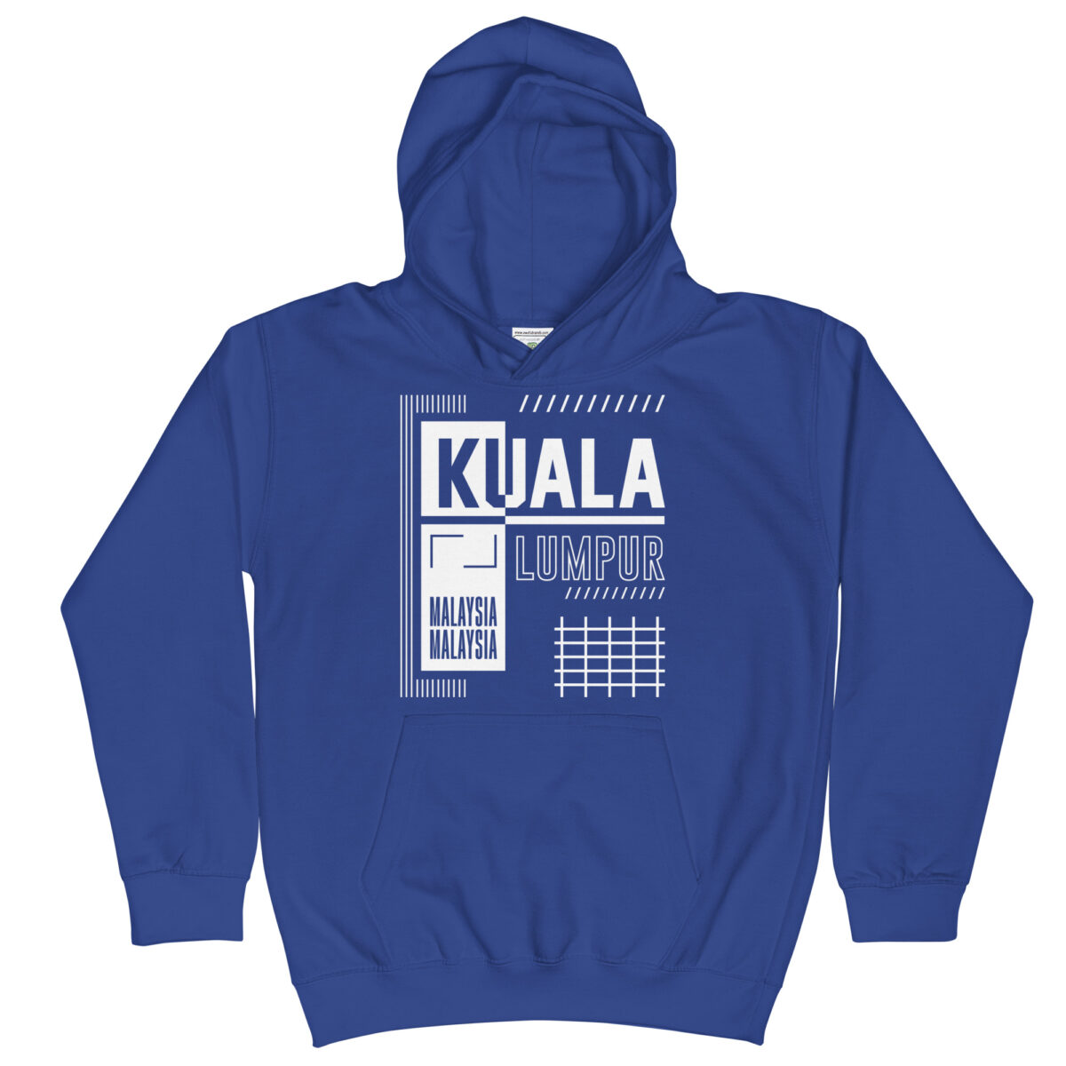 kids hoodie royal blue front 647729a0583bb