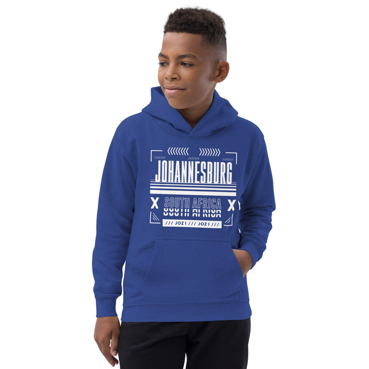 kids hoodie royal blue front 64772a3009db0