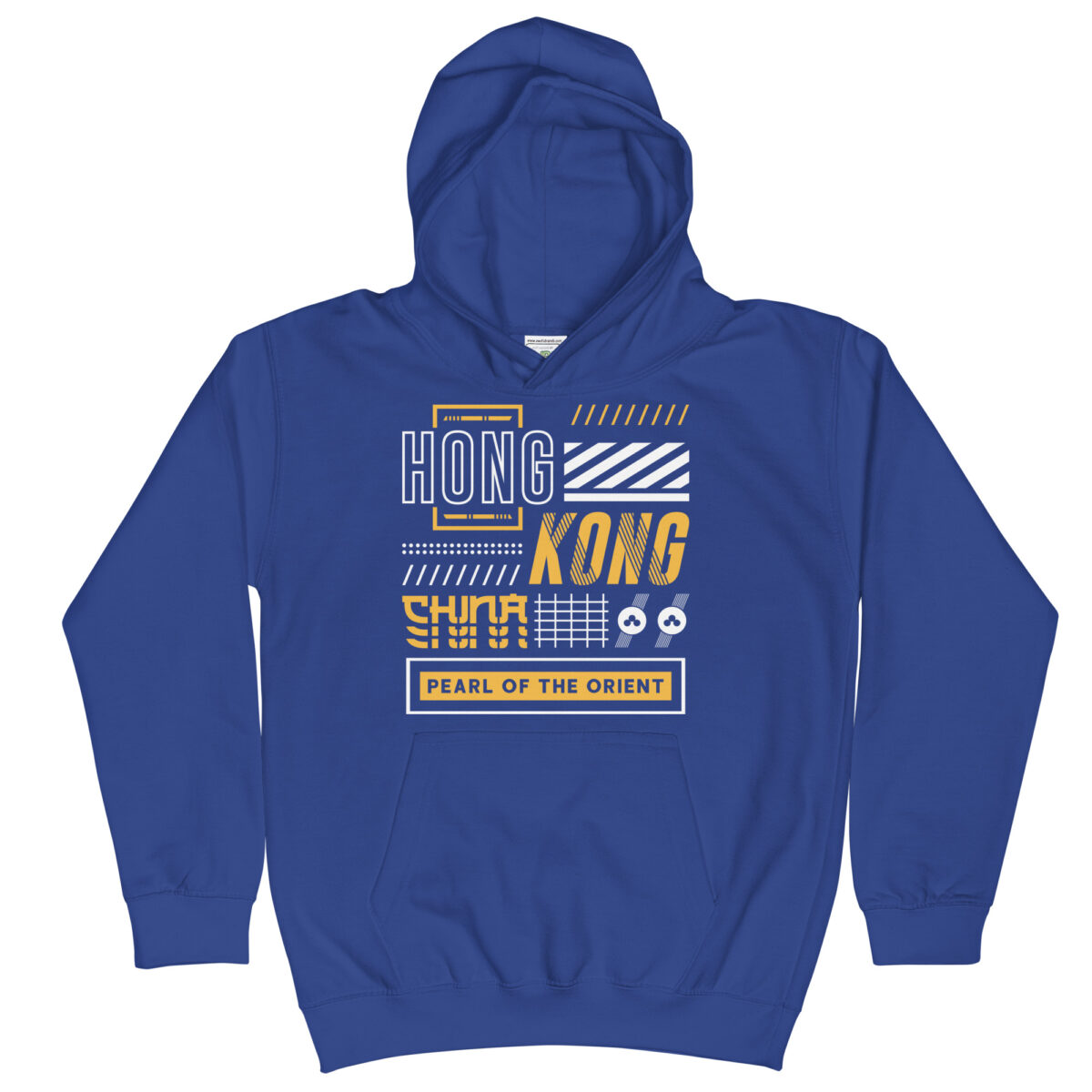 kids hoodie royal blue front 64772c228015a