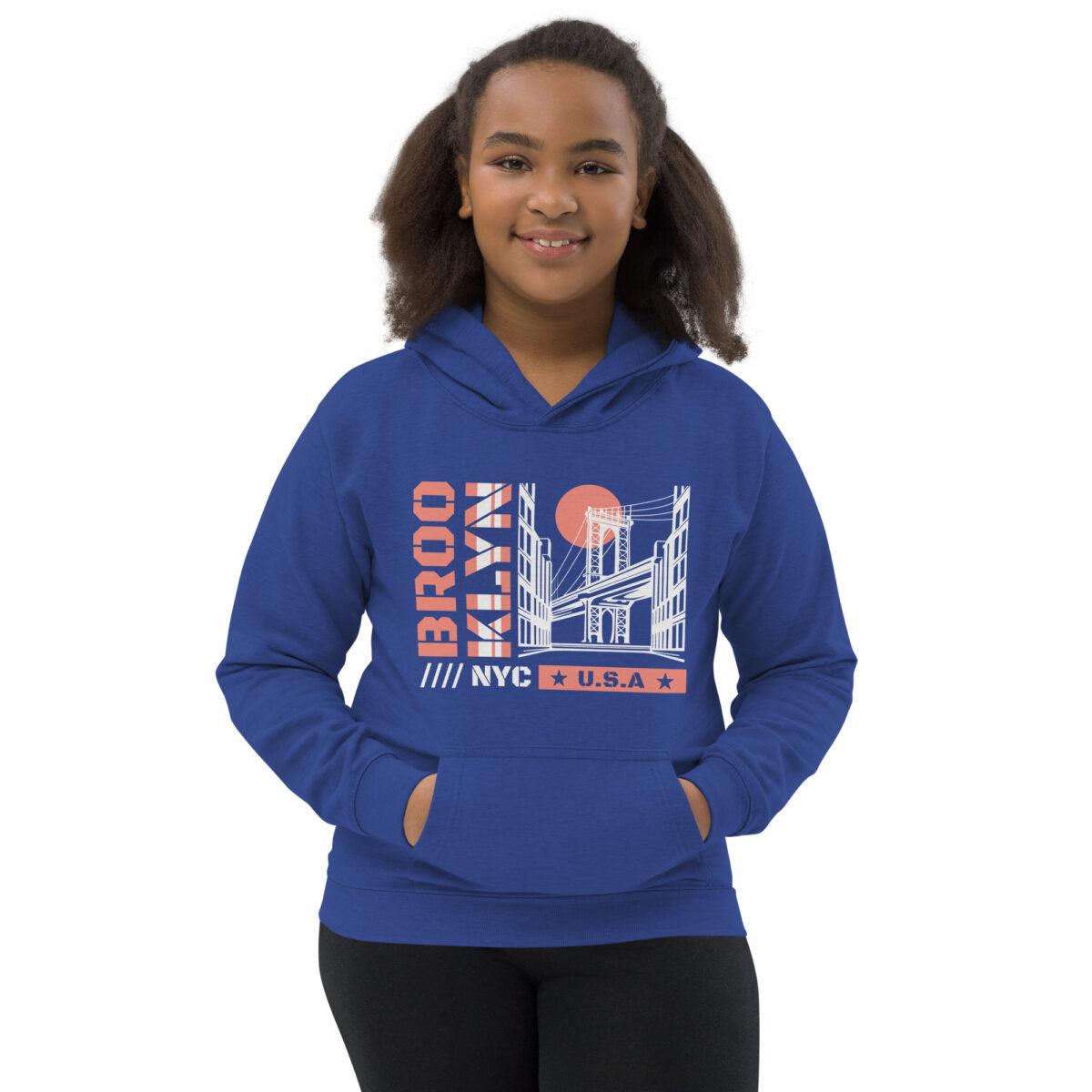 kids hoodie royal blue front 647731644df63