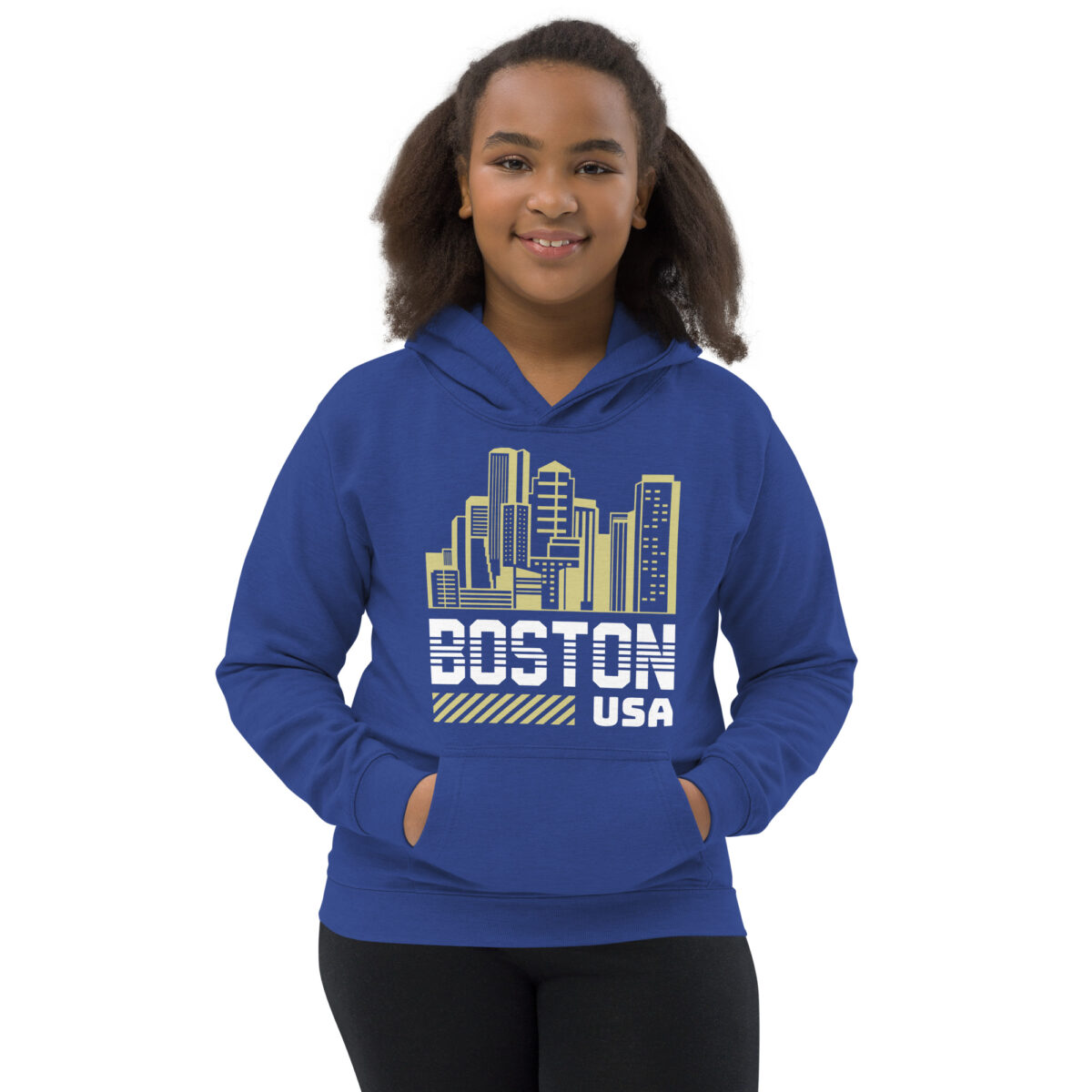 kids hoodie royal blue front 64773313de885