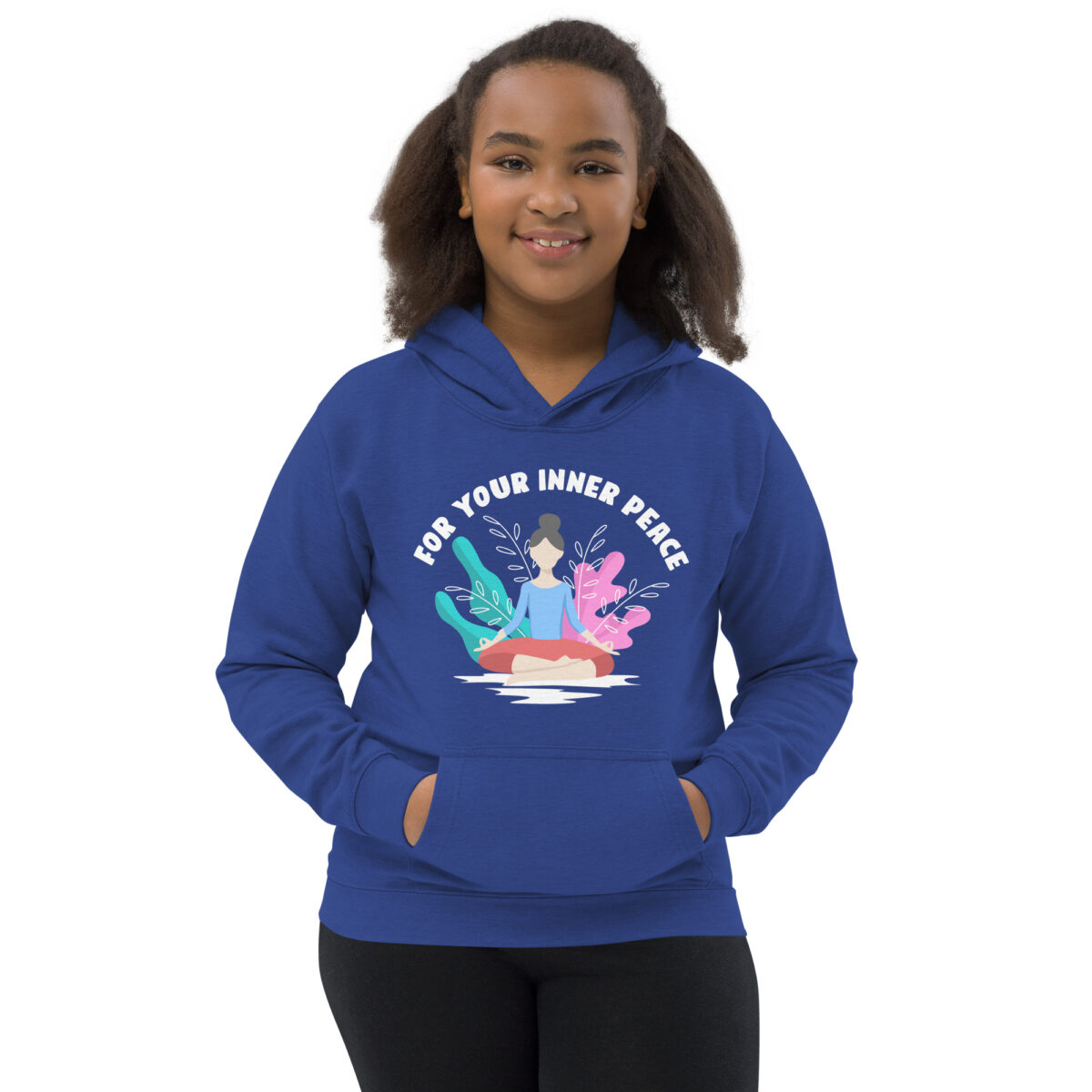 kids hoodie royal blue front 647769051867a