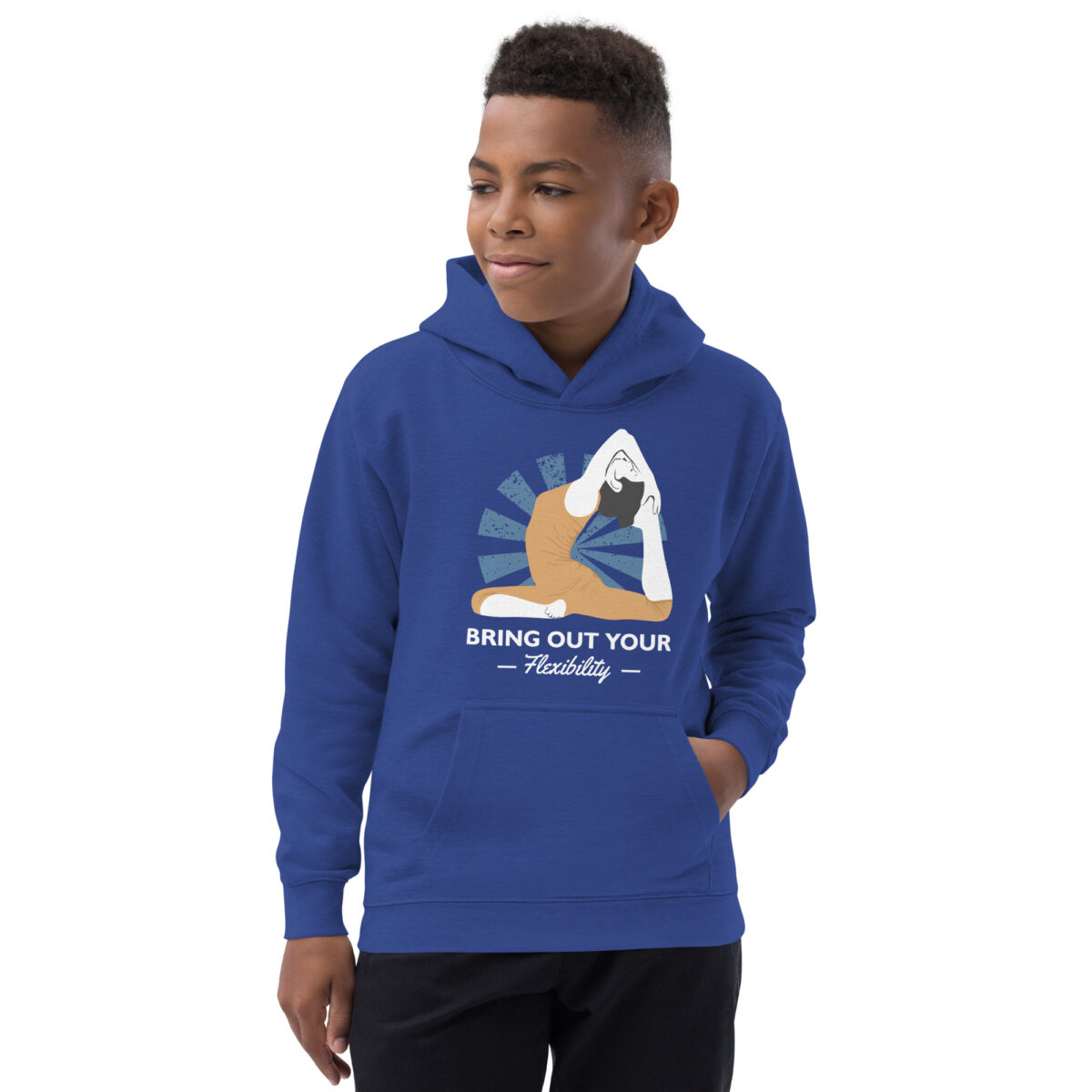 kids hoodie royal blue front 64776bf9c32af