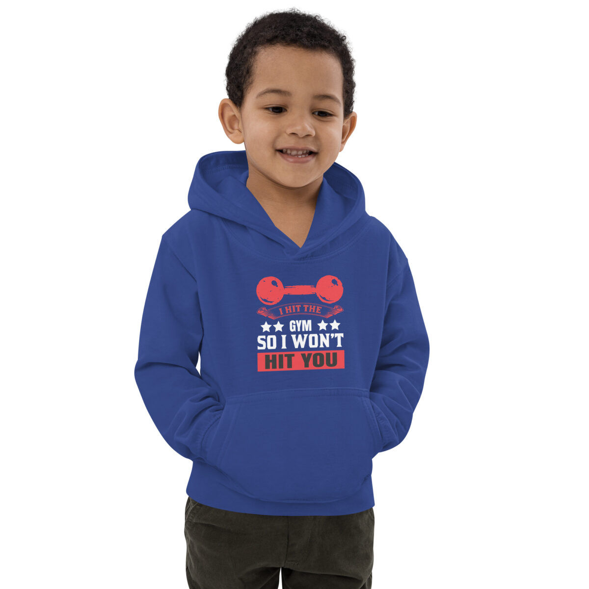 kids hoodie royal blue front 647772de8110a