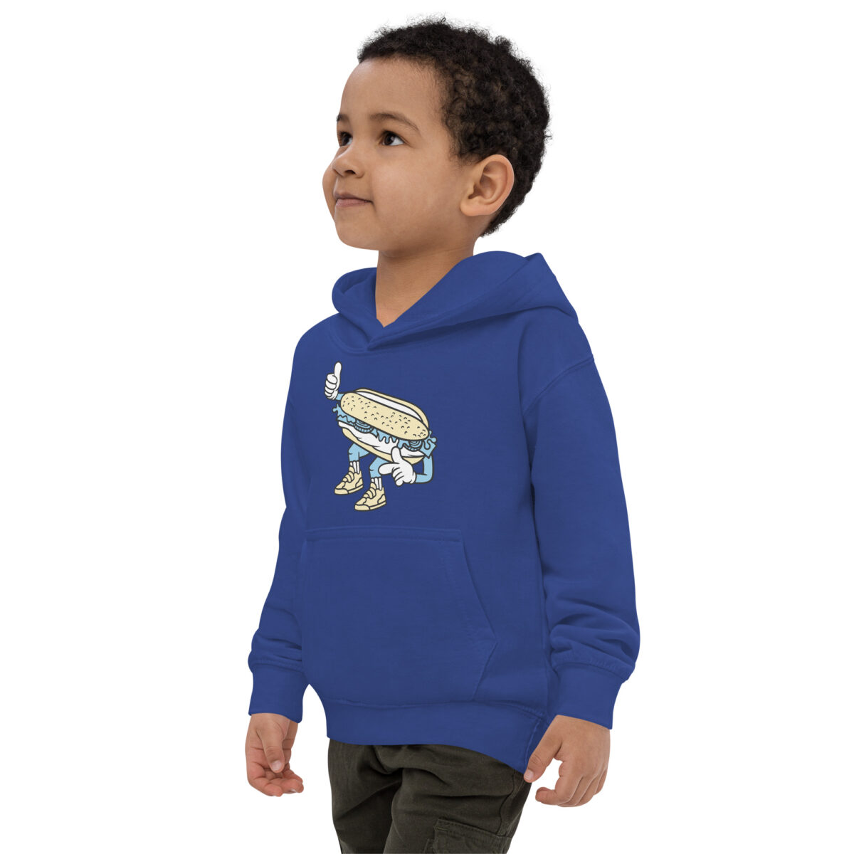 kids hoodie royal blue left front 6475b5274389e