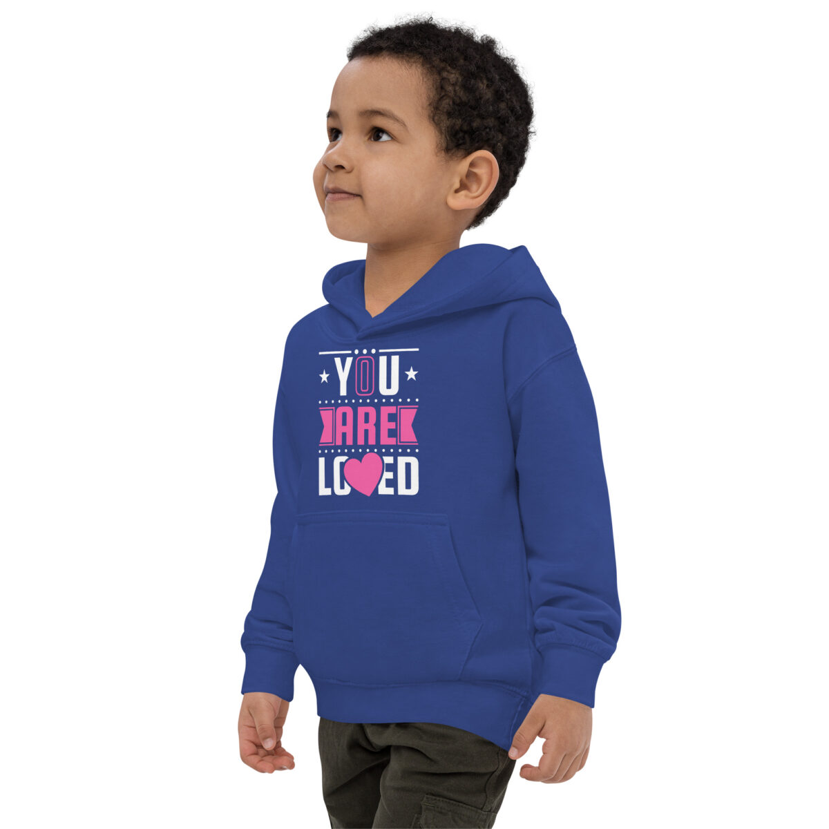 kids hoodie royal blue left front 64760fe43c841