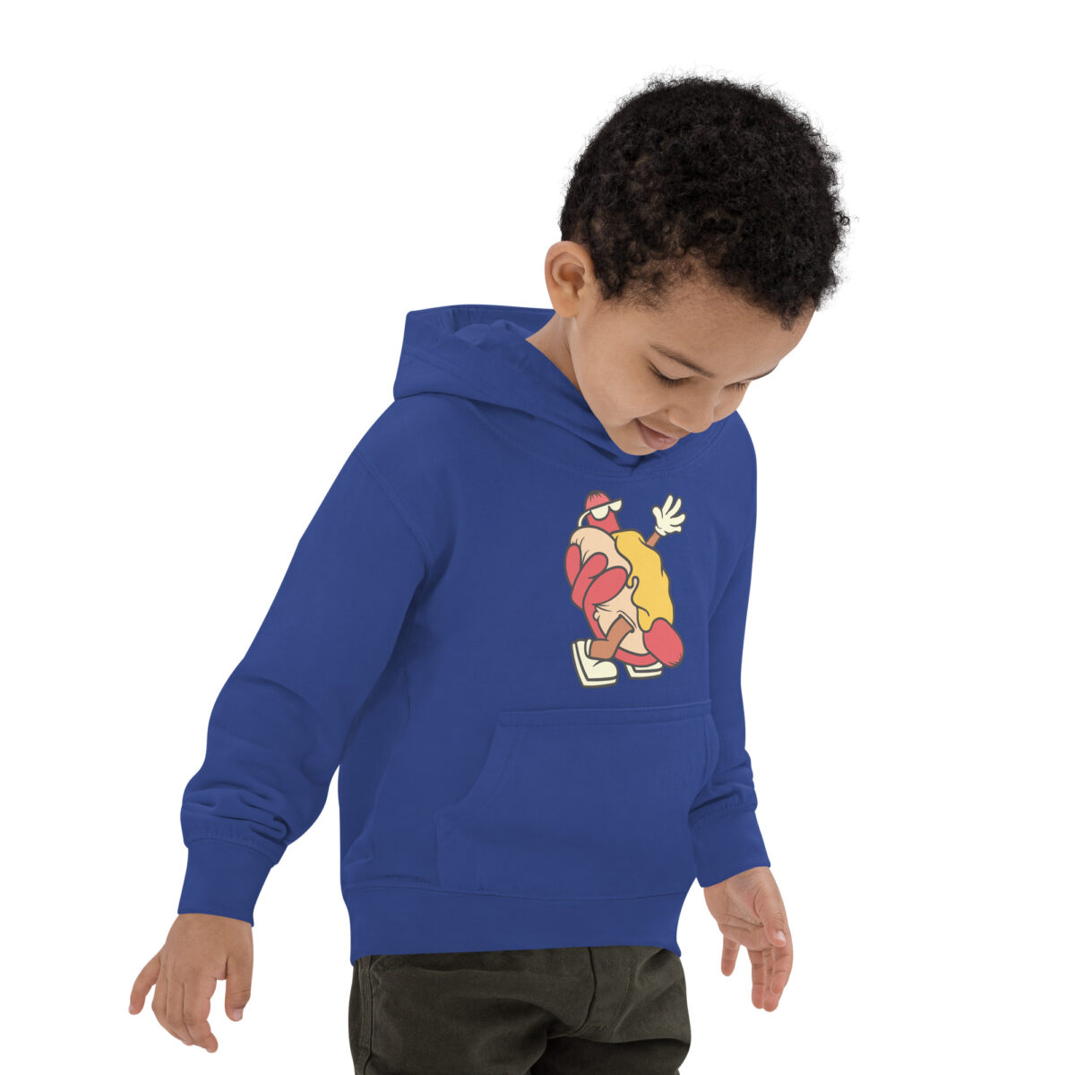 kids hoodie royal blue right front 6475aaa390f2c