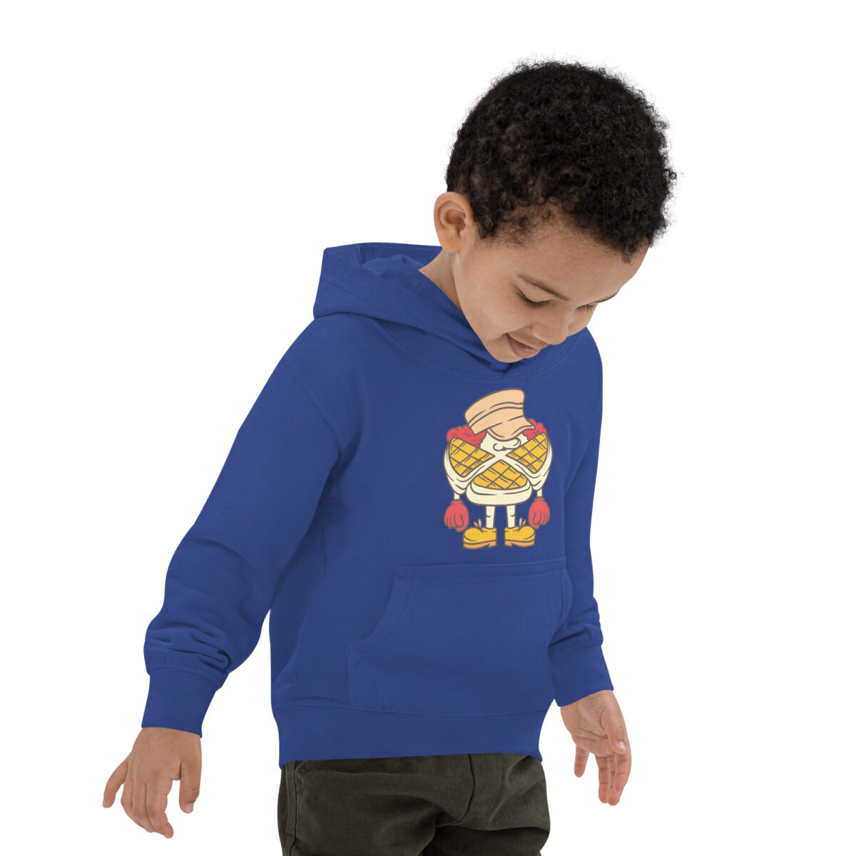 kids hoodie royal blue right front 6475b199abf4f