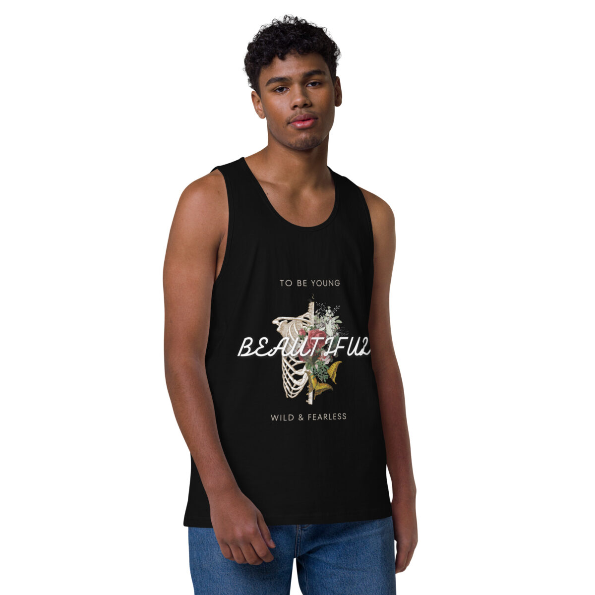 mens premium tank top black front 645513e1f0f6b