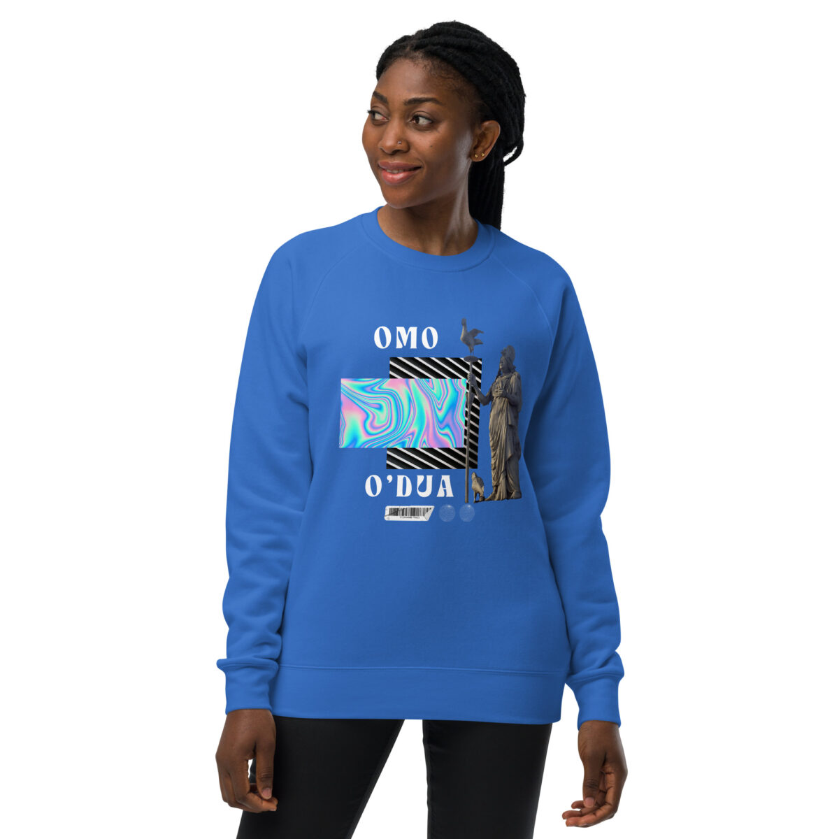 unisex raglan sweatshirt bright royal front 64552a1be6346