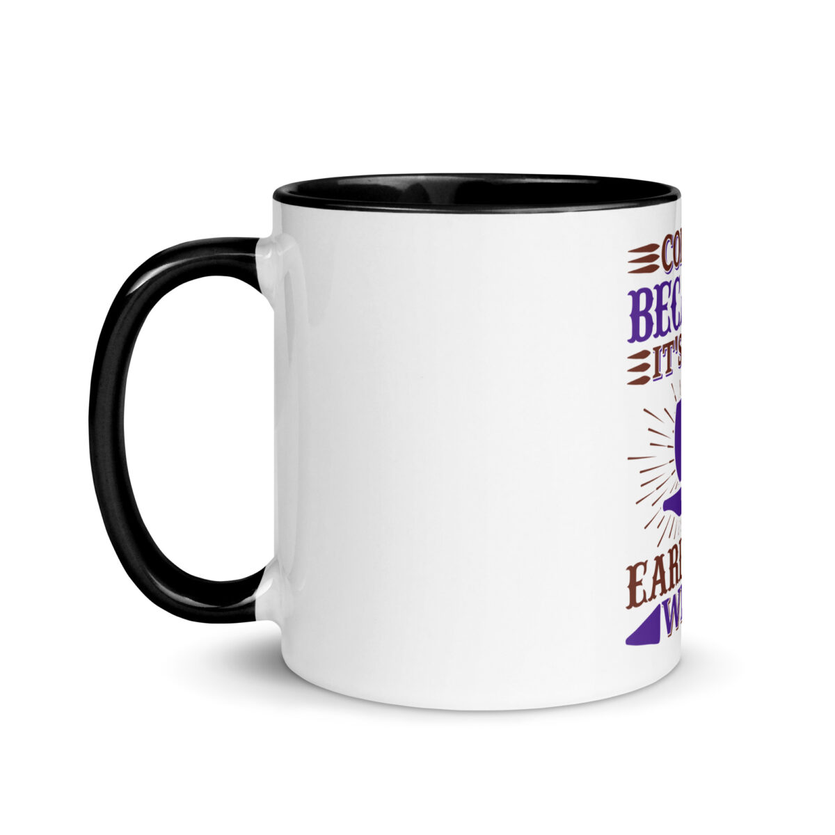 white ceramic mug with color inside black 11oz left 645927460a21b