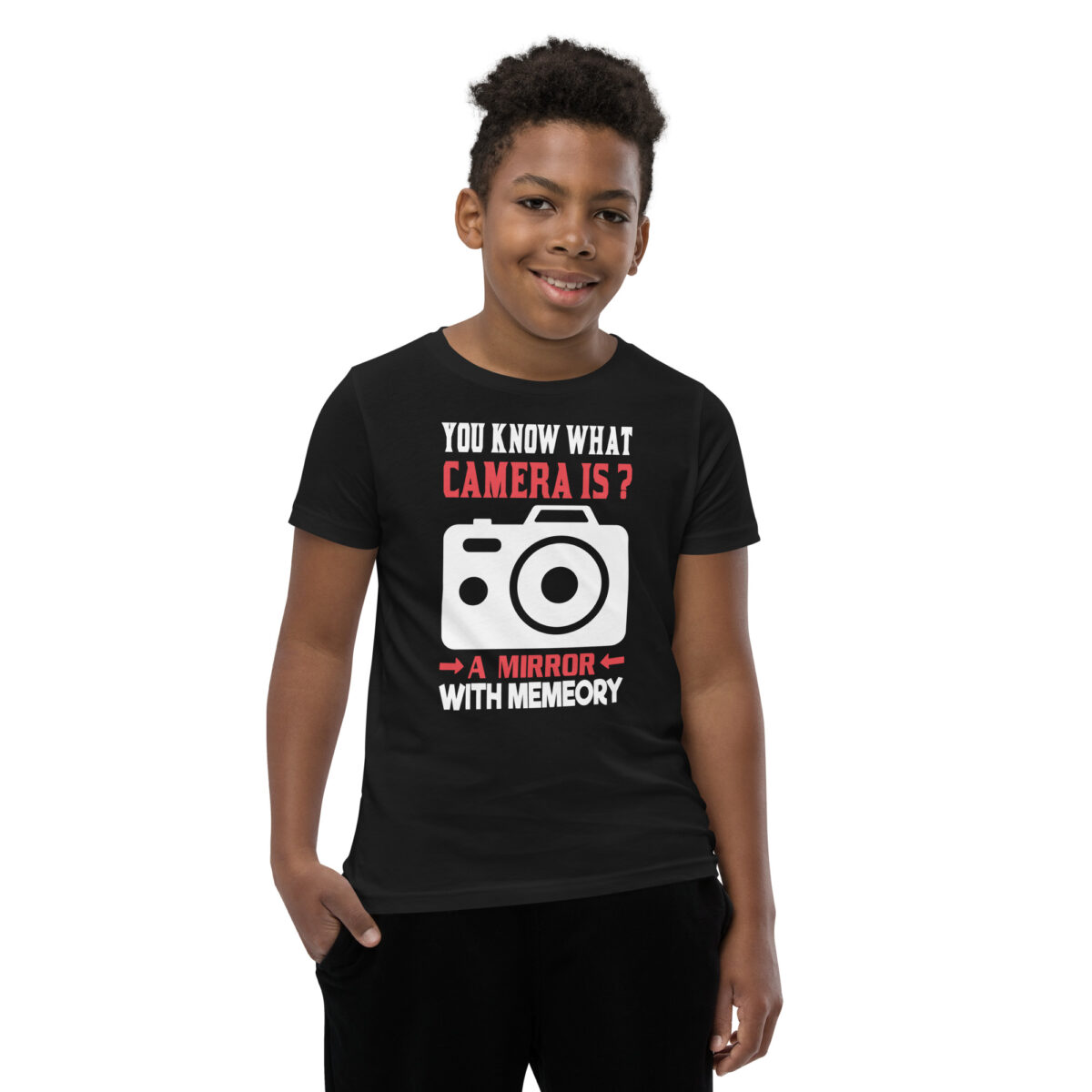 youth staple tee black front 646b489faae60