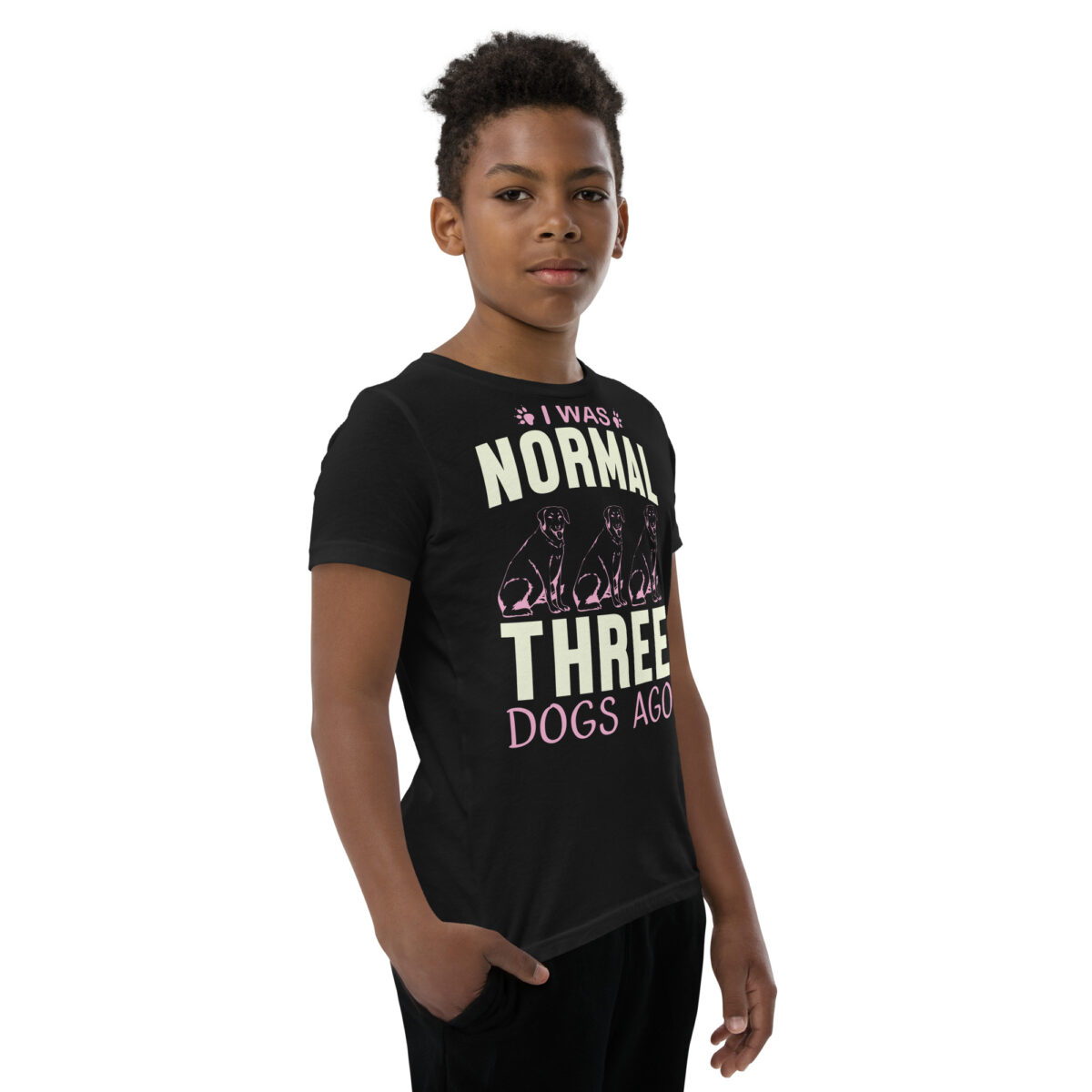 youth staple tee black right front 645d0a3780233