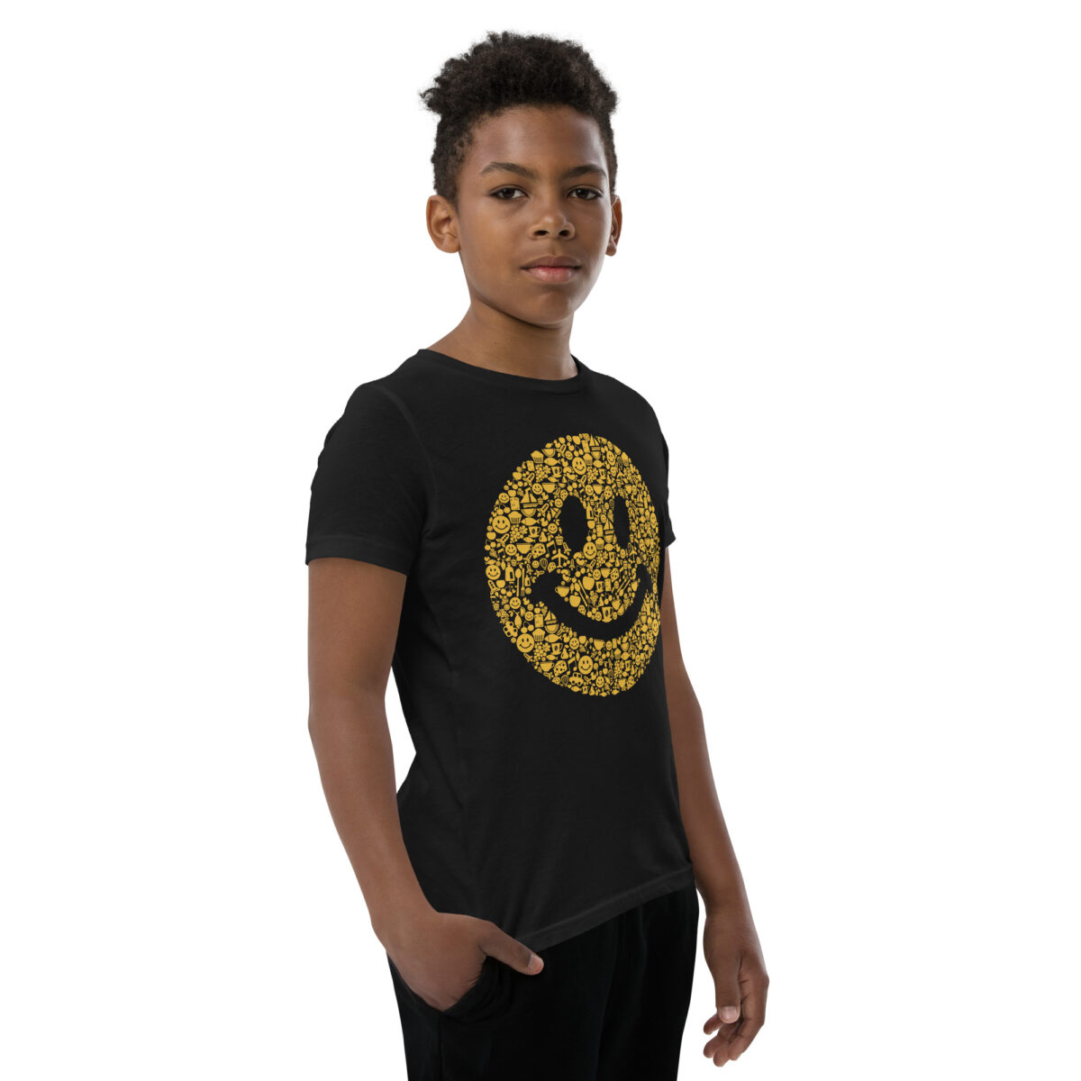 youth staple tee black right front 645e363d0a177