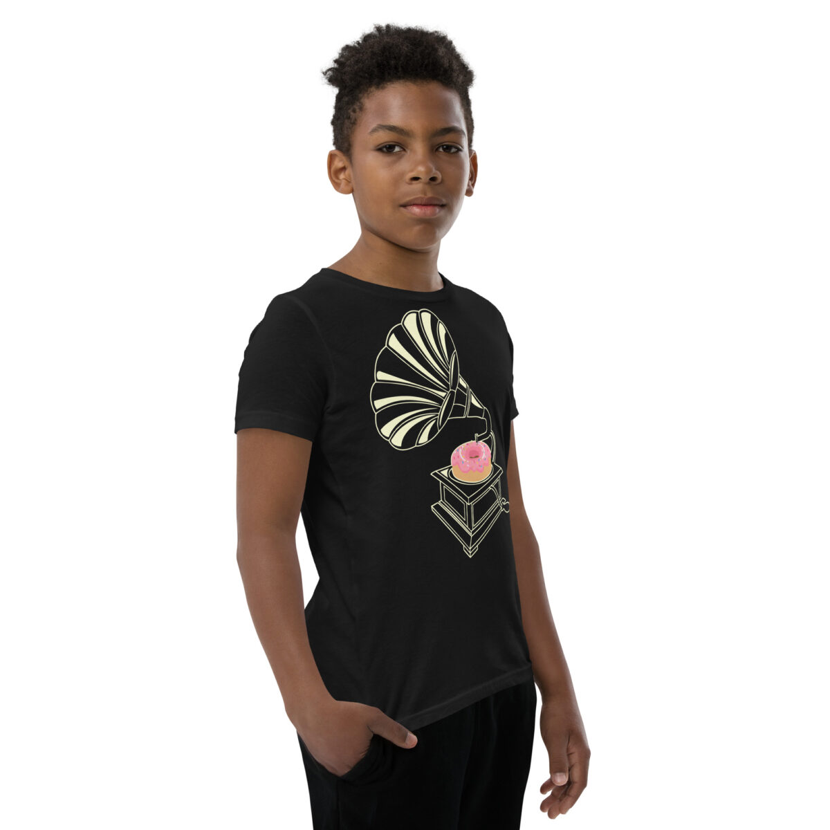 youth staple tee black right front 645e645565e19