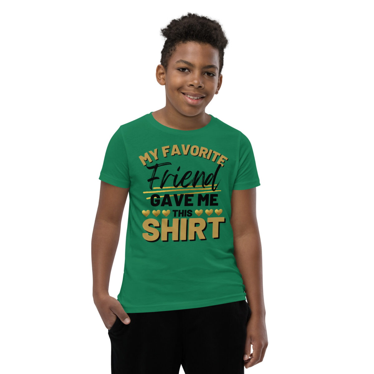 youth staple tee kelly front 646caf87383de