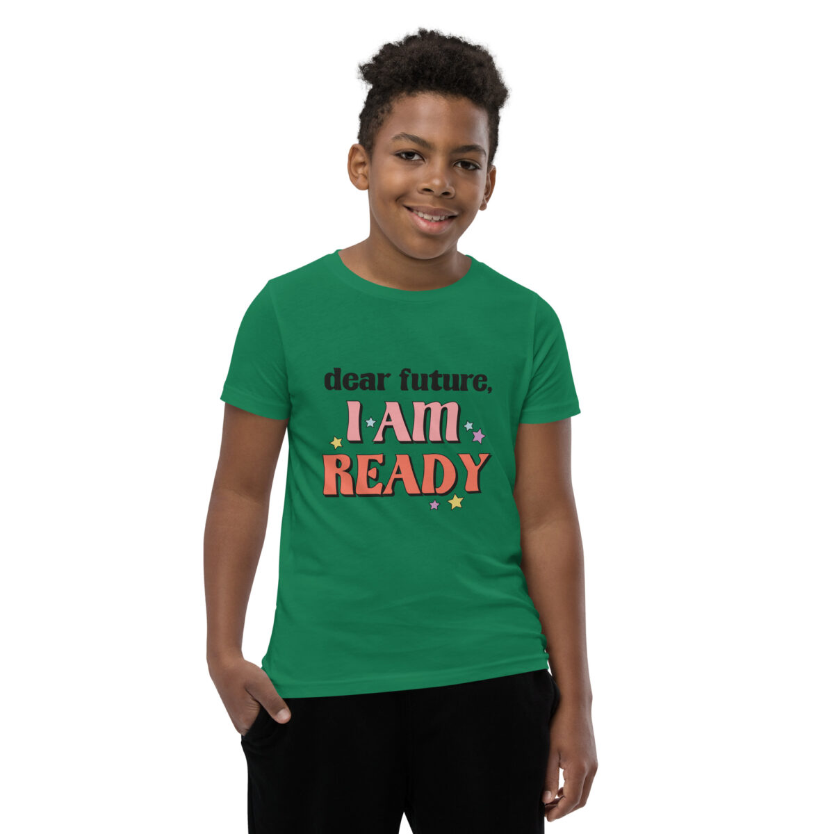 youth staple tee kelly front 646f0513cb7c8