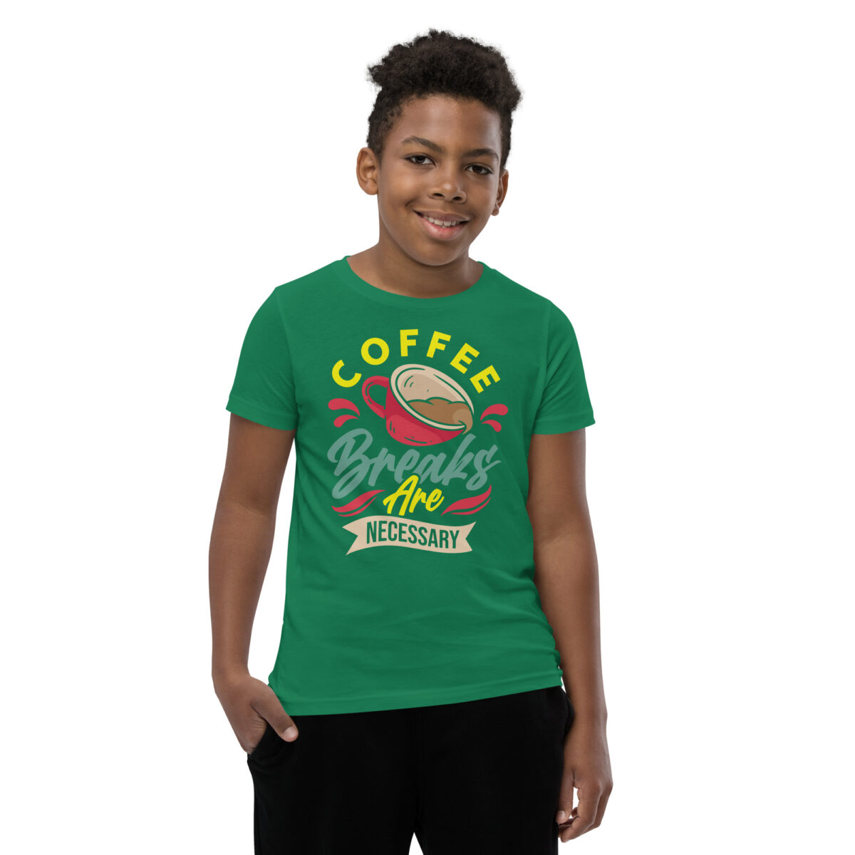 youth staple tee kelly front 646fd224b5509