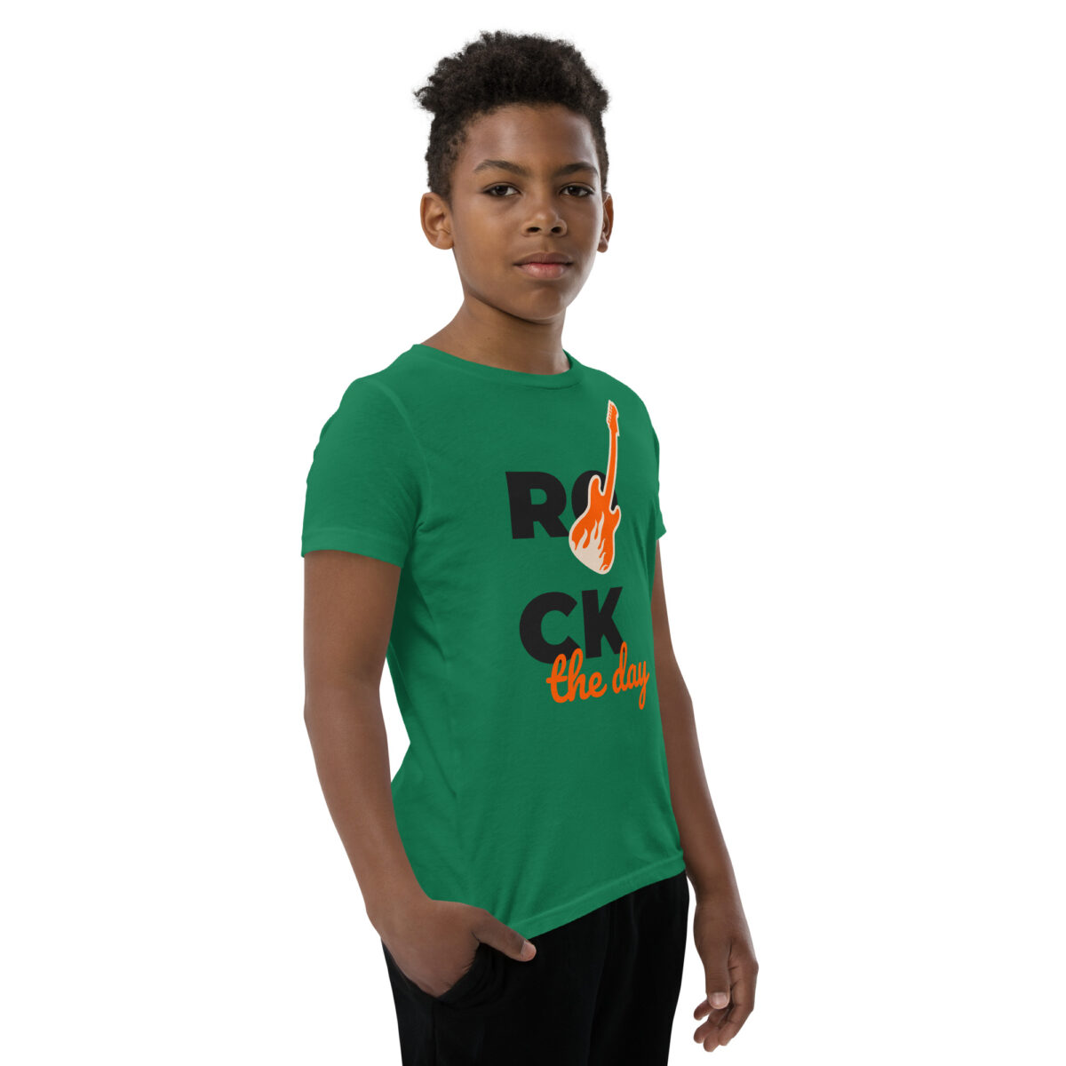 youth staple tee kelly right front 645a8070f3149