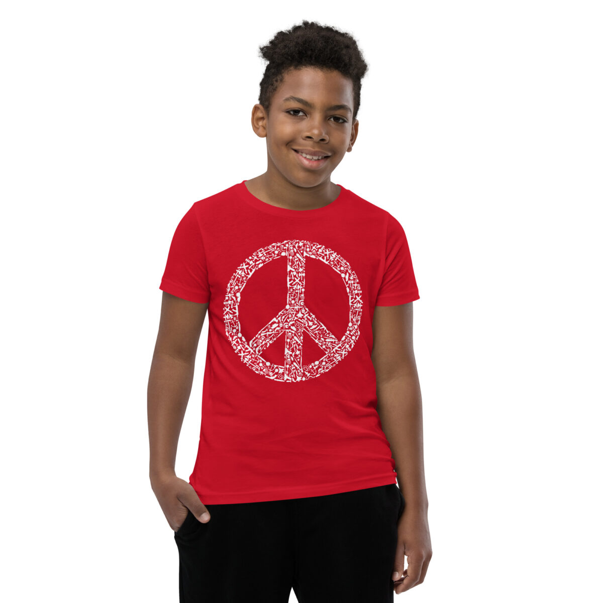 youth staple tee red front 645e2f8fcbe85