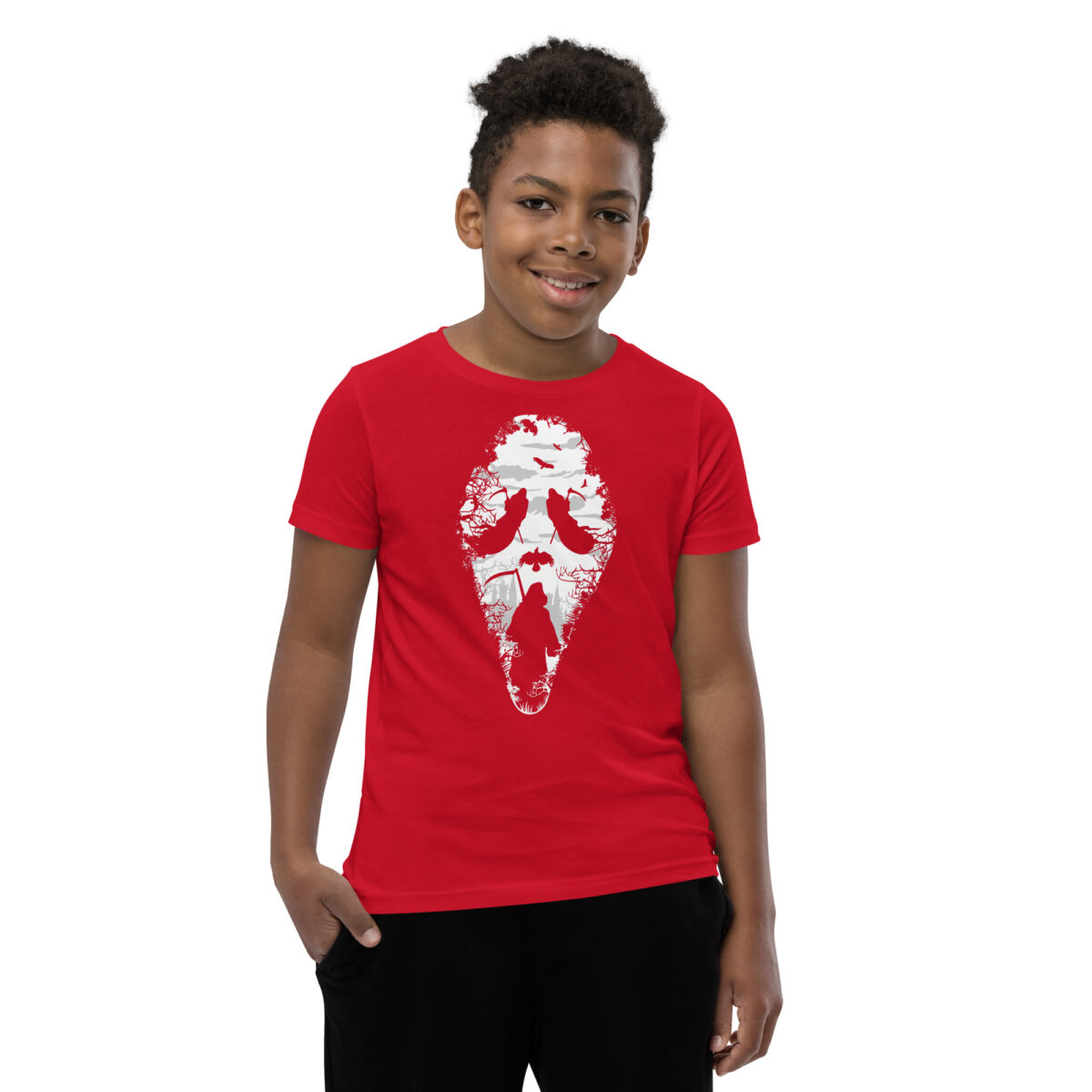 youth staple tee red front 645e465c53acd