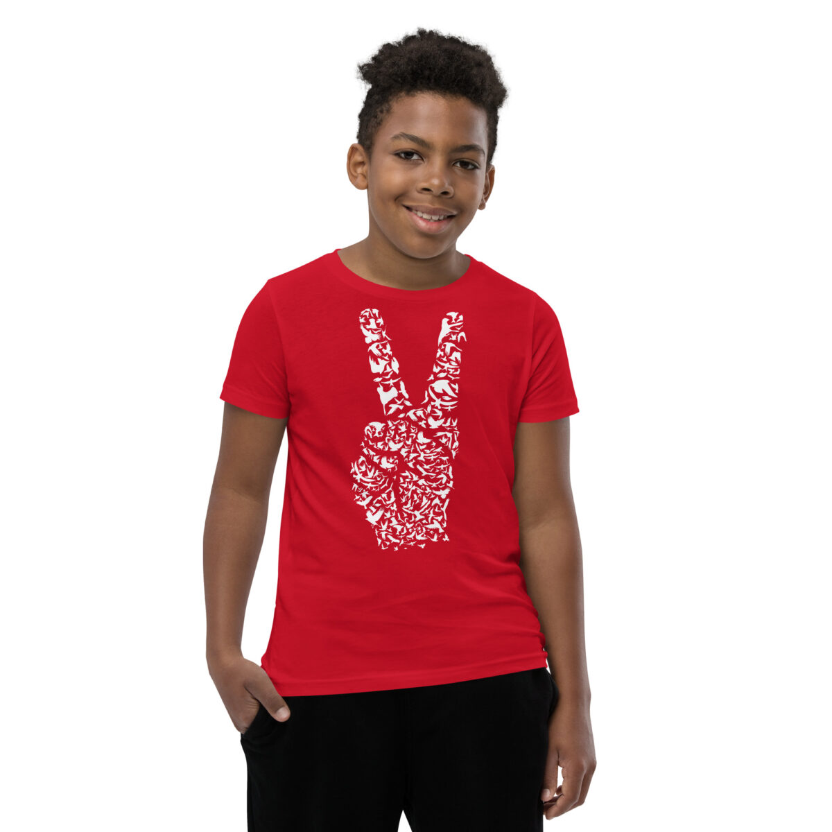 youth staple tee red front 645e4920d3979