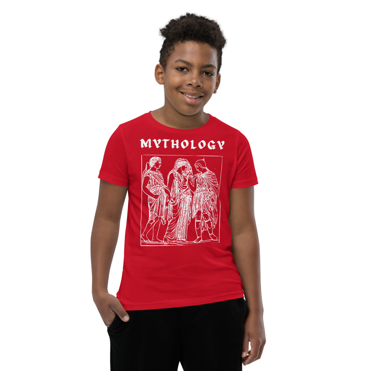 youth staple tee red front 646cbed040fe2