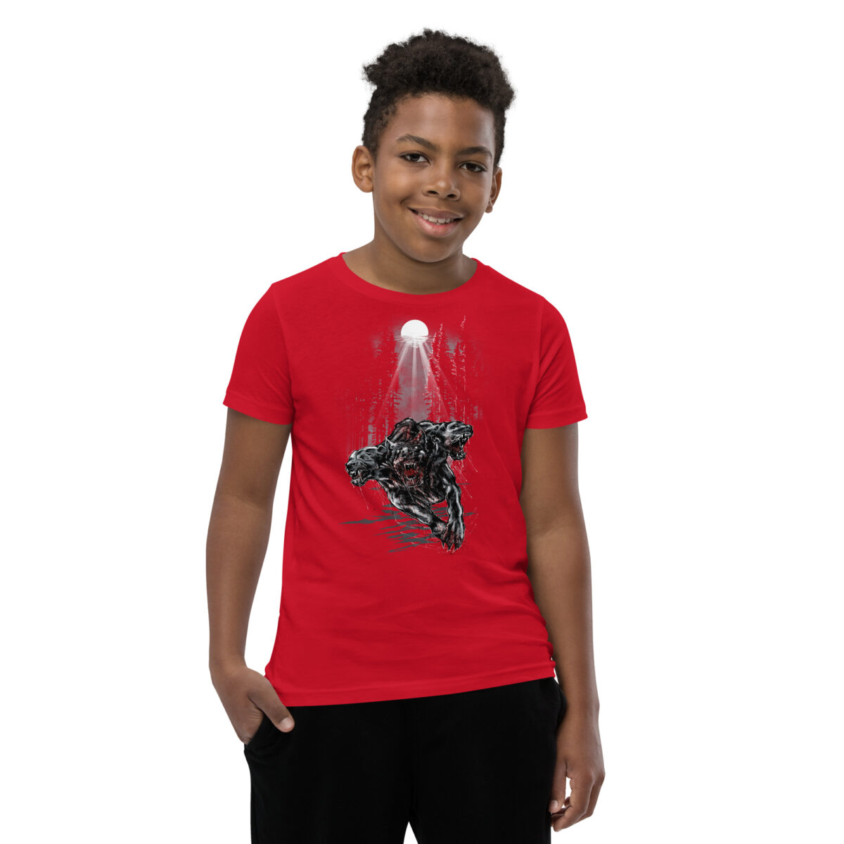 youth staple tee red front 64720d11def52